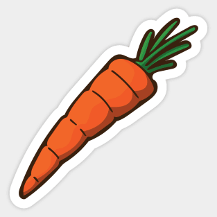 Orange Carrot Sticker